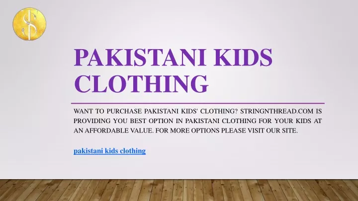 pakistani kids clothing