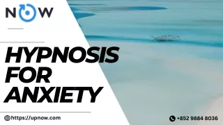 hypnosis for anxiety