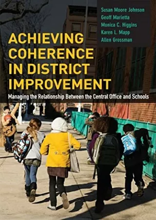 ePUB  Achieving Coherence in District Improvement Managing the