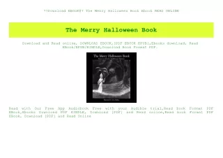 Download EBOoK@ The Merry Halloween Book Ebook READ ONLINE