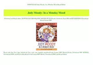 DOWNLOAD  Judy Moody In a Monday Mood Read Online