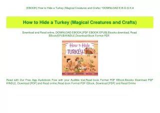 {EBOOK} How to Hide a Turkey (Magical Creatures and Crafts) ^DOWNLOAD E.B.O.O.K.#
