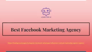 Best Facebook Marketing Agency