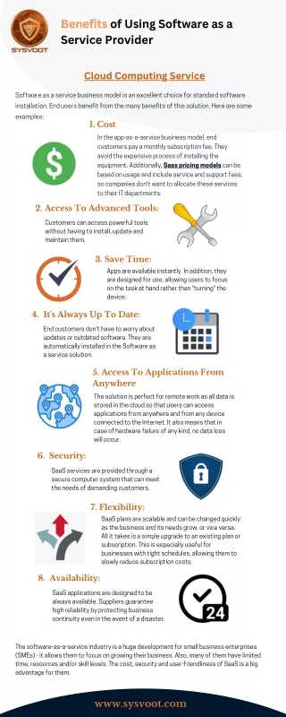 benefits of using software as a service provider