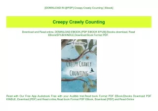 [DOWNLOAD IN @PDF] Creepy Crawly Counting [ Ebook]