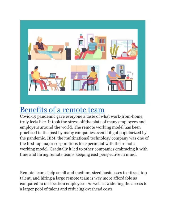 PPT - Benefits of a remote team PowerPoint Presentation, free download ...