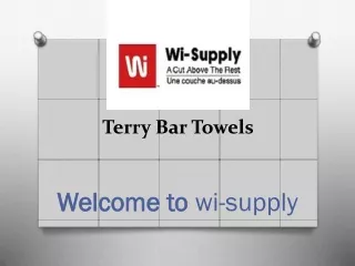 Terry Bar Towels