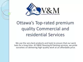 #1 Affordable Painting Stittsville - VM Clean Painting