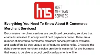 everything you need to know about e commerce