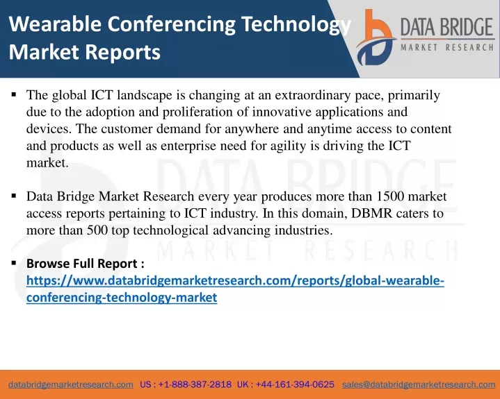 wearable conferencing technology market reports