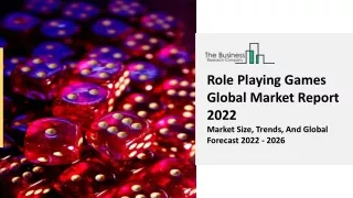 Role Playing Games Market Share, Size, Growth, Global Trends Report To 2031