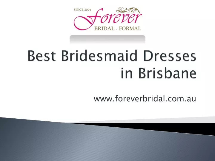 best bridesmaid dresses in brisbane