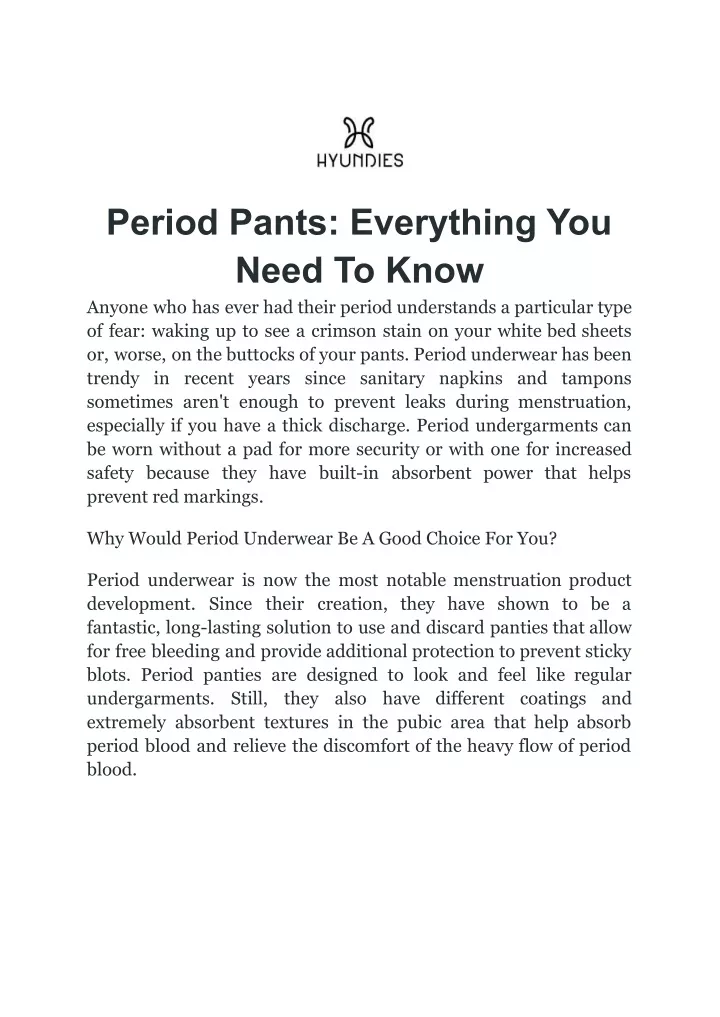 period pants everything you need to know anyone
