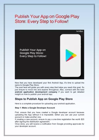 Publish Your App on Google Play Store: Every Step to Follow!