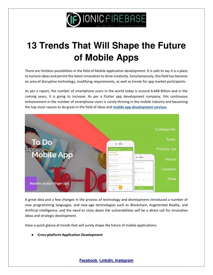 13 trends that will shape the future of mobile