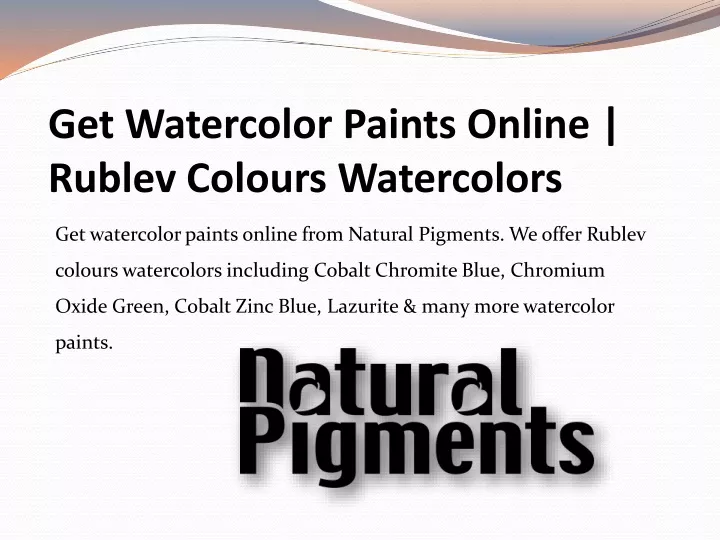 get watercolor paints online rublev colours watercolors