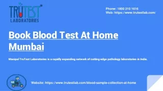 Book Blood Test At Home Mumbai