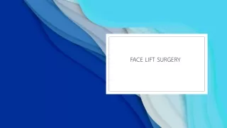 Face Lift Surgery in Delhi