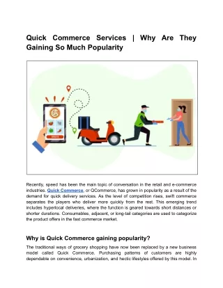 Advantages of a Quick Delivery Service - Ohi