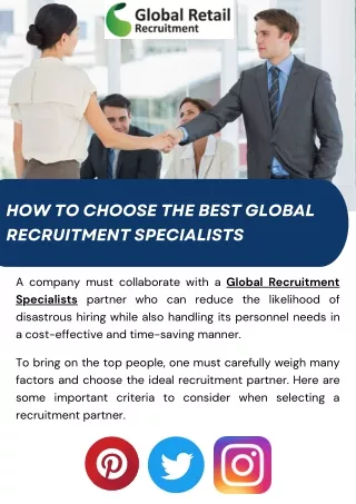 The Best Global Recruitment Specialists to Hire