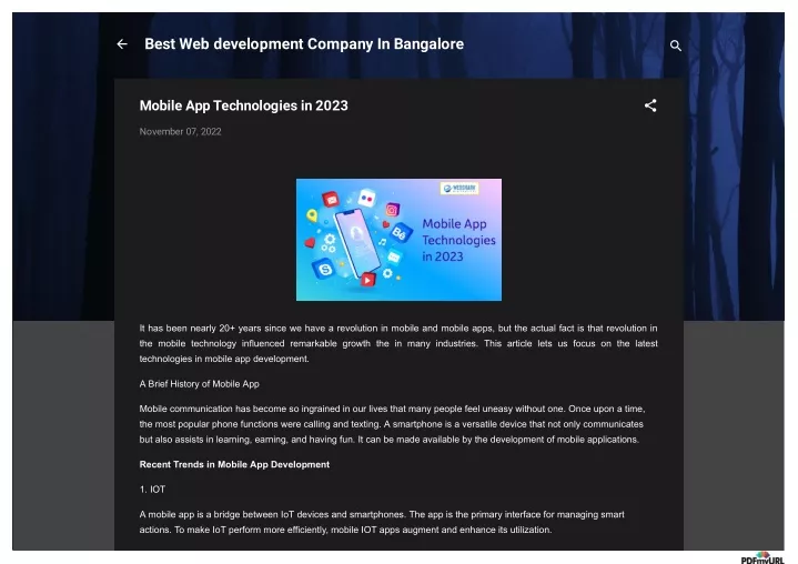 best web development company in bangalore