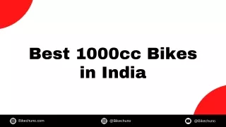 Best 1000cc Bikes in India