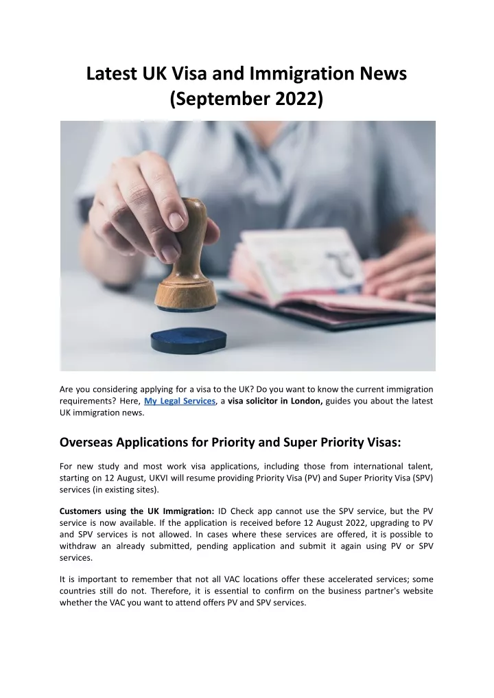 latest uk visa and immigration news september 2022