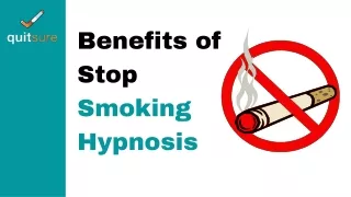 Benefits of Stop Smoking Hypnosis- QuitSure