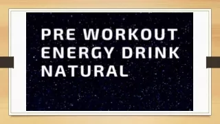 Pre workout drink before gym