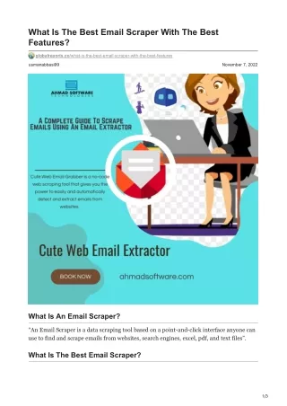 what is the best email scraper with the best