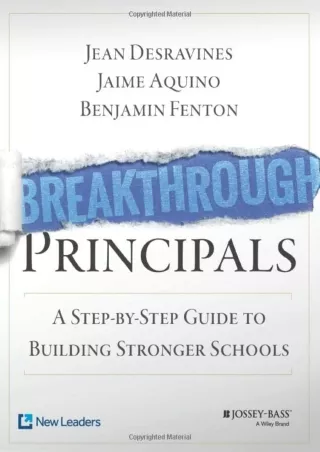 READ  Breakthrough Principals A Step by Step Guide to Building Stronger