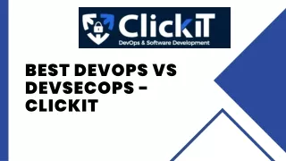 Devops vs Devsecops - ClickIT