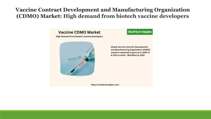 vaccine contract development and manufacturing