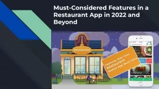 Must-Considered Features in a Restaurant App in 2022 and Beyond