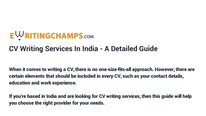 cv writing services in india a detailed guide