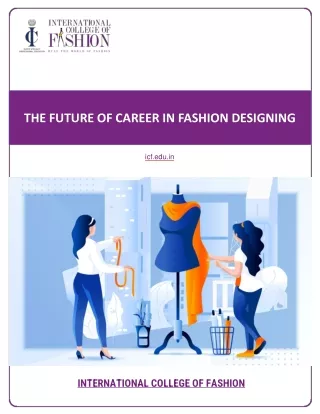 The Future of Career in Fashion Designing
