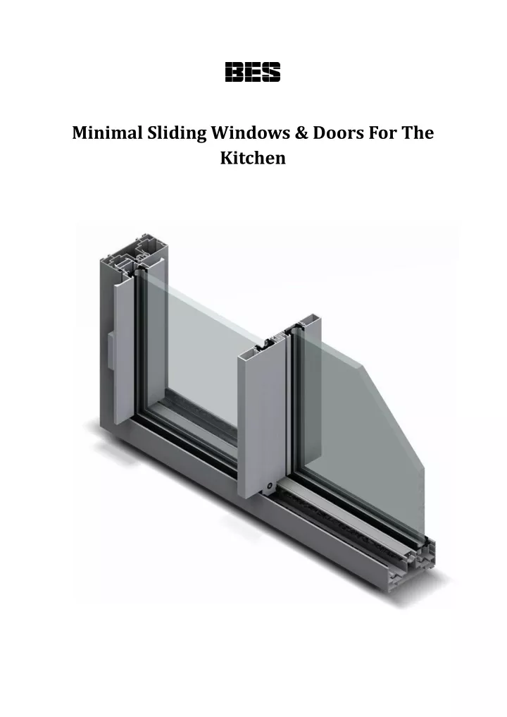 minimal sliding windows doors for the kitchen