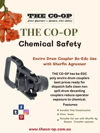 Enviro Drum Coupler Ba-Edc Use with Shurflo Agrunner