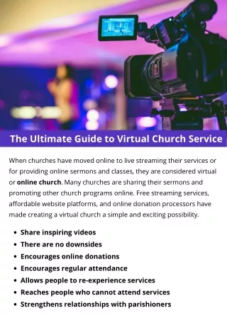 the ultimate guide to virtual church service