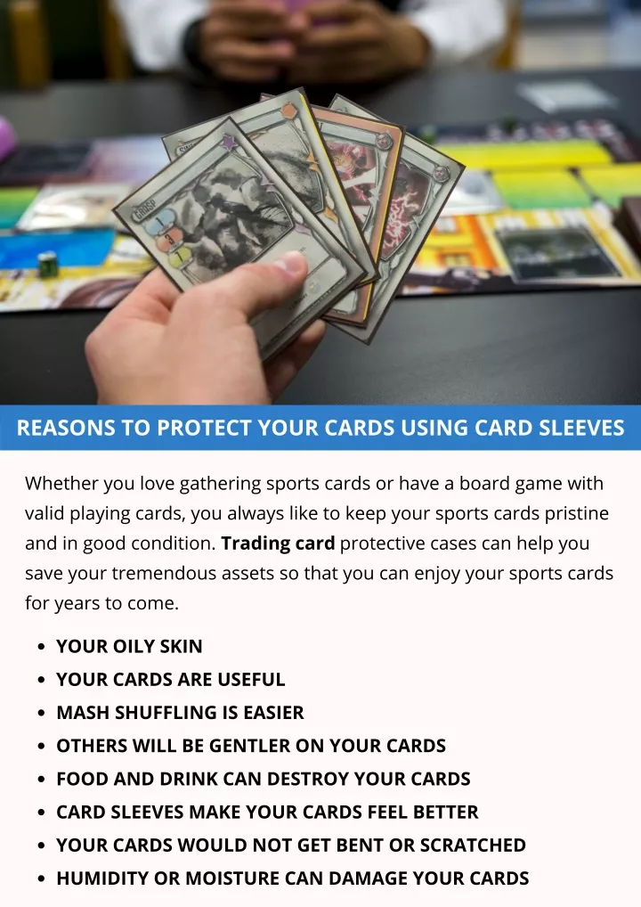 reasons to protect your cards using card sleeves