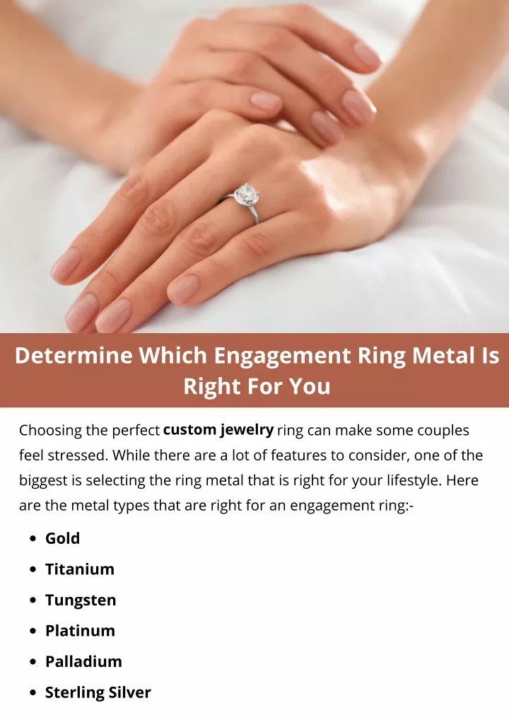 determine which engagement ring metal is right