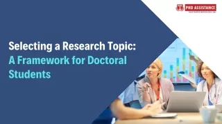 selecting a research topic a framework