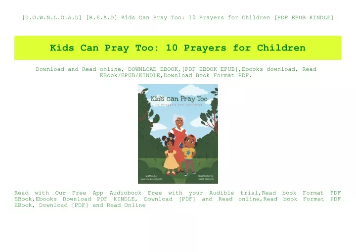 d o w n l o a d r e a d kids can pray