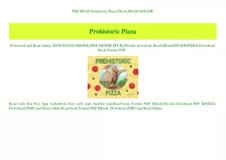 PDF READ  Prehistoric Pizza Ebook READ ONLINE