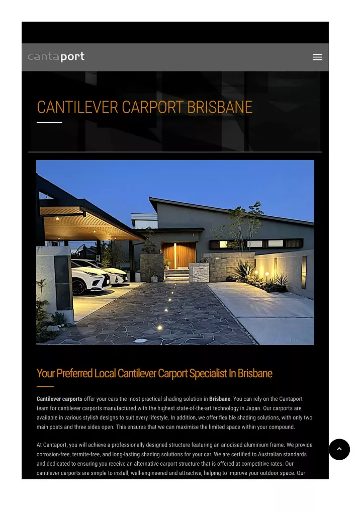 cantilever carport brisbane