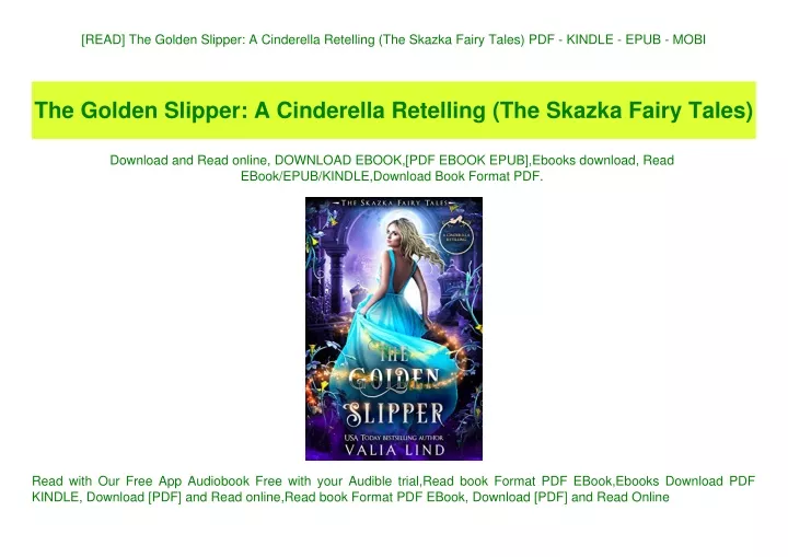 read the golden slipper a cinderella retelling