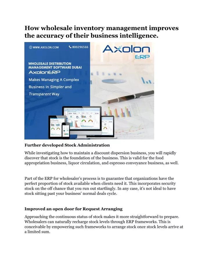 how wholesale inventory management improves