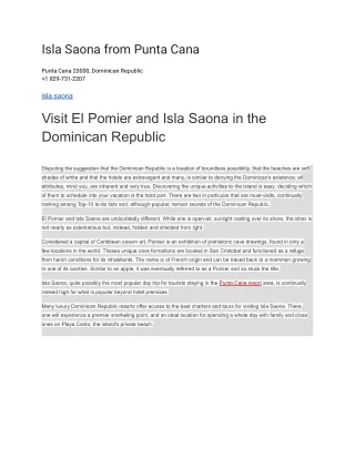 isla saona from punta cana