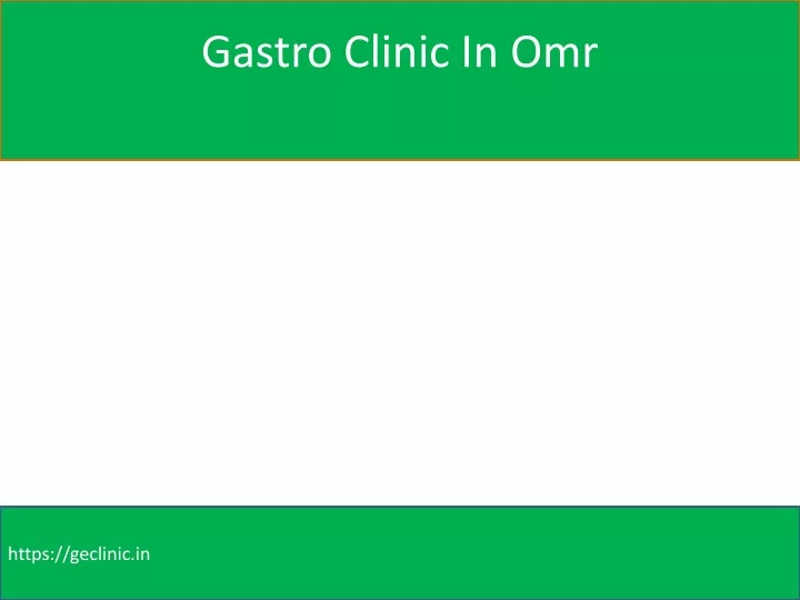 gastro clinic in omr