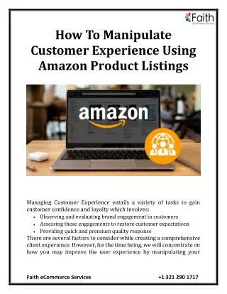 how to manipulate customer experience using
